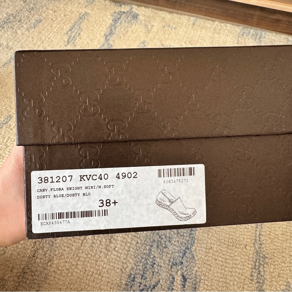 NEW Gucci Floral Espadrilles 38.5 - Picture 12 of 12